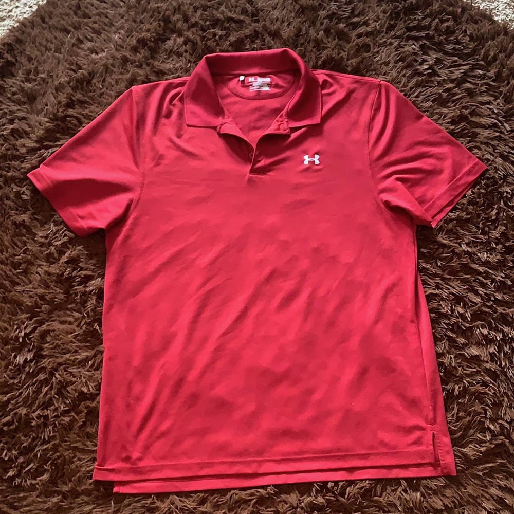 Mens Under Armour shirt Crimson/Wine Sz 2XL/2TG/2XG